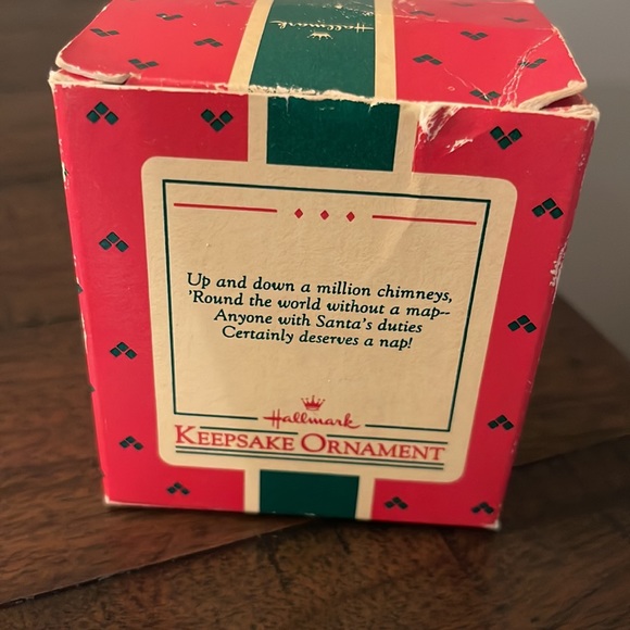 Vintage 1987 Sleepy Santa Hallmark Ornament - Picture 4 of 5